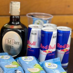 imagem do produto 🪵Old Parr 12 Anos + 4 Red Bull + 4 Gelo de Sabor