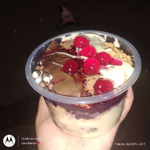 imagem do produto Açaí com ninho c/ Nutella no pote 500ml 