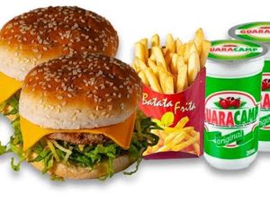 imagem do produto Combo 2x-tudo +2 batatas fritas +2 guaravita
