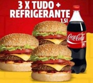 imagem do produto Combo Com 3 X-Tudo + Coca Cola 2lt