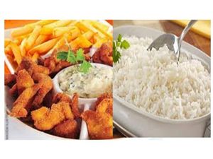 imagem do produto 19 - Porção de isca de frango + batata frita e arroz ( 600 gr )