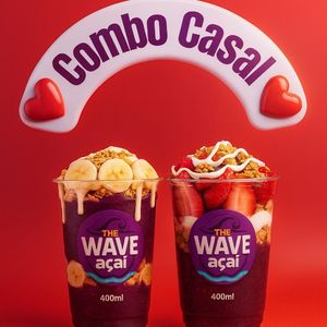 imagem do produto Combo Casal 2 copos de açaí de 400ml com 3 adicionais grátis