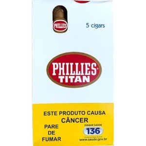 imagem do produto CHARUTO PHILLIES TITAN TRADICIONAL - CAIXA C/ 5 UNIDADES
