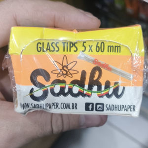 imagem do produto Piteira de Vidro Sadhu Glass Tips - 5x60mm