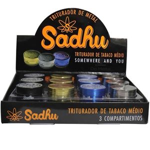 imagem do produto DICHAVADOR SADHU METAL 3 COMPARTIMENTOS - DISPLAY 12 UNIDADES
