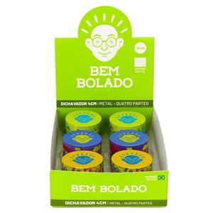 imagem do produto DICHAVADOR BEM BOLADO METAL 4 PARTES / 4CM - DISPLAY 6 UNIDADES
