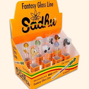 imagem do produto PITEIRA VIDRO SADHU FANTÁSY - caixa com 8 unidades 