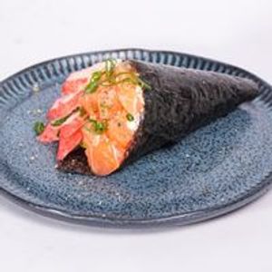imagem do produto Salmão, kani e cream cheese - Temaki