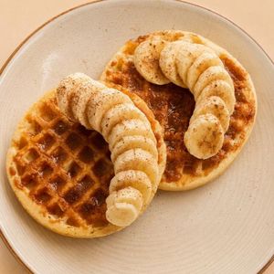 imagem do produto Waffle com doce de leite e banana