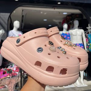 imagem do produto CROCS ALTA PLATAFORMA NUDE ROSE 33/34 ao 39/40