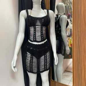 imagem do produto CONJUNTO SAIDA SAIA E CROPET