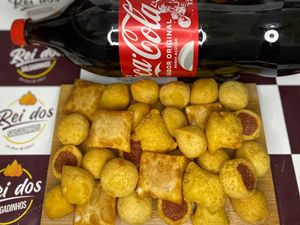 imagem do produto Super Combo - 100 Salgadinhos + Coca Cola 2l