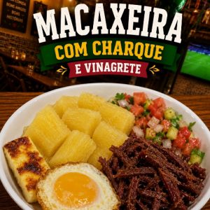 imagem do produto Macaxeira com charque.