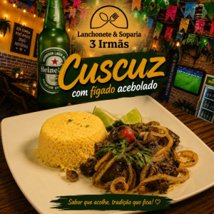 imagem do produto Cuscuz com fígado acebolado.