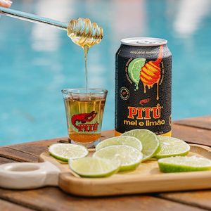 imagem do produto Pitu lata mel e limão 350 ML 