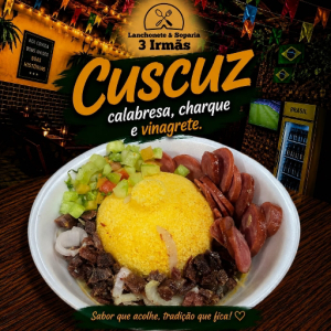 imagem do produto Cuscuz com calabresa, charque & vinagrete.