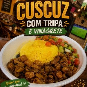imagem do produto Cuscuz com tripa e vinagrete.