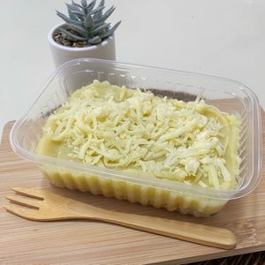 imagem do produto (350g) CARBOIDRATO: batata doce + PROTEÍNA: patinho moído ou frango desfiado