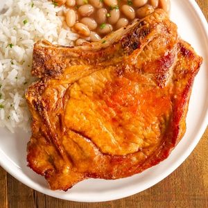 imagem do produto Marmitex de bisteca com ou sem cebola 