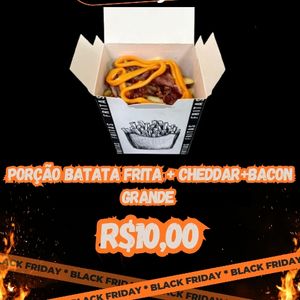 imagem do produto Batata frita + Cheddar + Bacon - porção grande