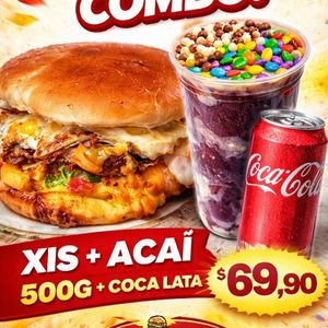 imagem do produto Xis + açaí 500g + coca 