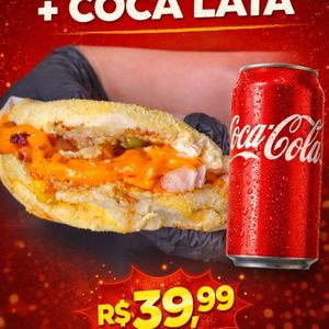 imagem do produto Xis cheddar+ coca lata 