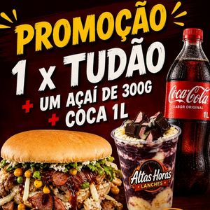 imagem do produto X TUDÃO + açaí 300g + coca 1L