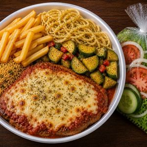 imagem do produto MARMITEX MINI- BIFE BOVINO À PARMEGIANA
