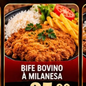 imagem do produto PRATO FEITO DE BIFE A MILANESA