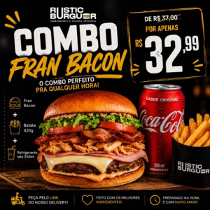 imagem do produto Combo. 1 Fanbacon, 1Batata420g, 1 Refri lata
