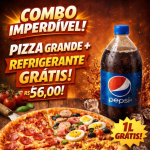 imagem do produto Pizza grande + Refrigerante 