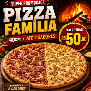 imagem do produto Promoção Pizza Família 40cm até 2 sabores 