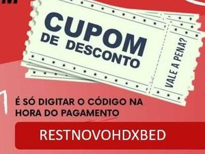 imagem do produto Use o código Restnovohdxbed no final da compra na aba cupons para ativar
