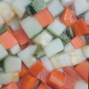 imagem do produto Mix de cenoura e abobrinha. 