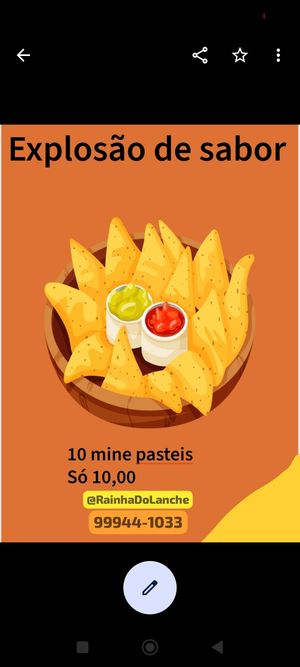 imagem do produto Mine pastel frango