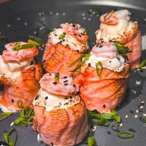 imagem do produto JOE DE SALMÃO FLAMBADO COM CAMARÃO 