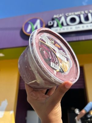 imagem do produto pote 1L  de Açai com Leitinho 