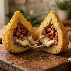 imagem do produto coxinha de calabresa com queijo mussarela