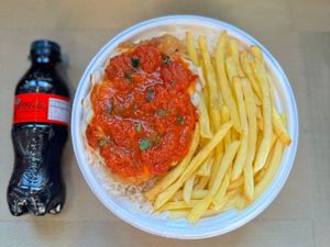 imagem do produto Frango Parmegiana & Fritas + Coca Zero Pet + R$ 18,99 leve outra marmitex