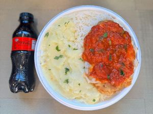 imagem do produto Frango Parmegiana & Purê + Coca Zero Pet + R$ 18,99 leve outra marmitex