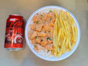 imagem do produto Strogonoff Frango & Fritas + lata Coca Zero + R$ 14,99 leve outra marmitex
