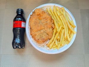 imagem do produto Frango Empanado & Fritas + Coca Zero Pet + R$ 18,99 leve outra marmitex