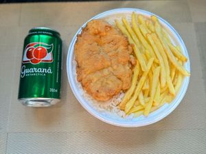 imagem do produto Frango Empanado & Fritas + lata Guaraná + R$ 14,99 leve outra marmitex