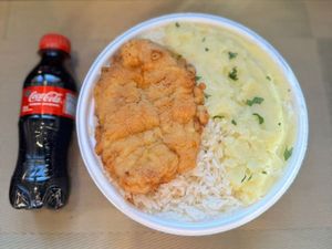 imagem do produto Frango Empanado & Purê + Coca Pet + R$ 18,99 leve outra marmitex
