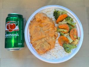 imagem do produto Frango Empanado & Legumes + lata Guaraná + R$ 14,99 leve outra marmitex