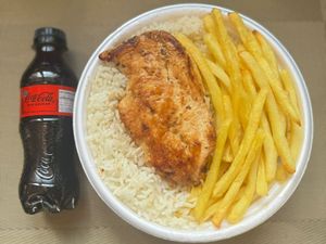 imagem do produto Frango Grelhado & Fritas + Coca Zero Pet + R$ 18,99 leve outra marmitex