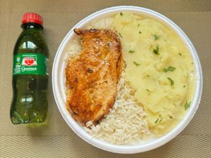 imagem do produto Frango Grelhado & Purê + Guaraná Pet + R$ 18,99 leve outra marmitex