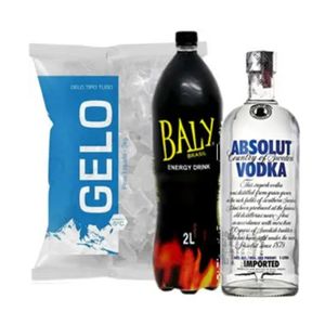 imagem do produto Kit Vodka Absolut 1l