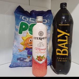 imagem do produto kit Gin Eternity pessego e morango 900ml