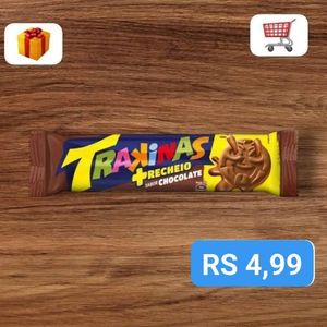 imagem do produto Trakinas sabor chocolate 